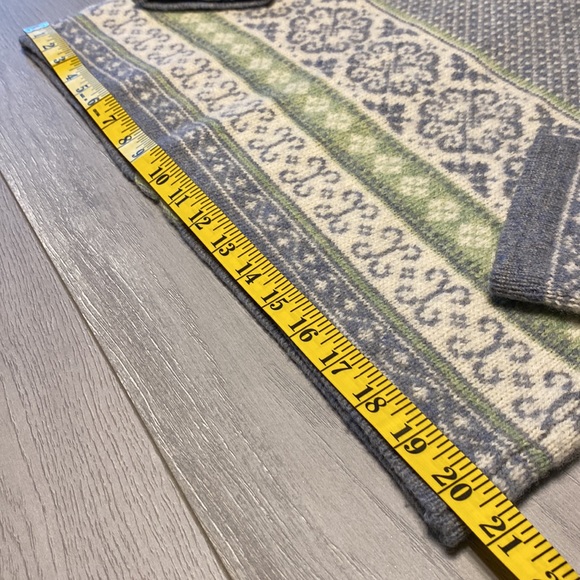 Vintage Carroll Reed Nordic Wool Cardigan - M - Picture 9 of 10